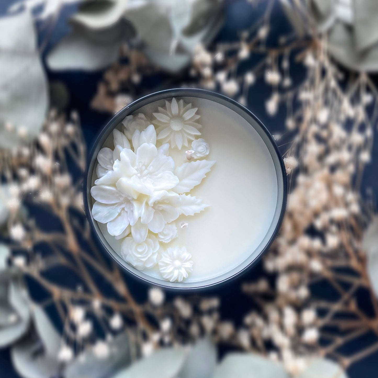 Sacred Blooms - 3D Floral Candle